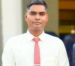 Physical education instructor with sports background and energetic pose